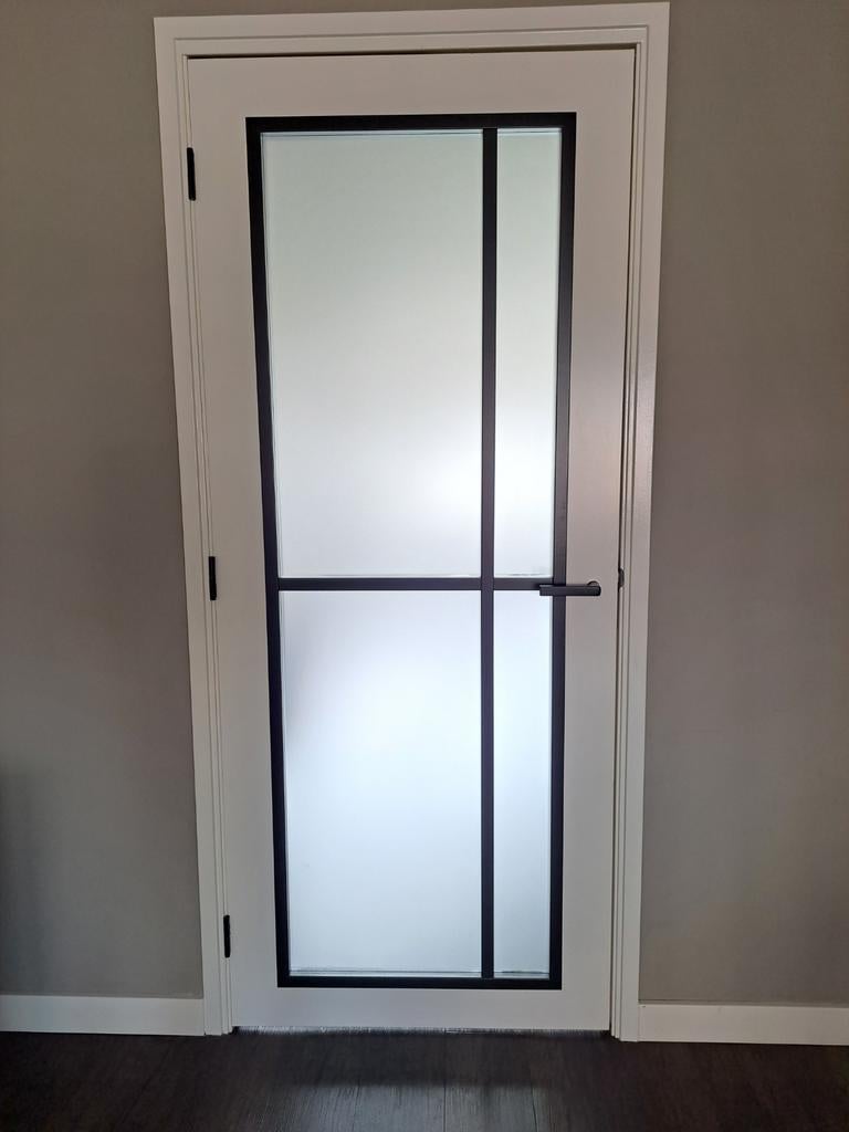 2 binnendeuren met glas, Ophalen, Gebruikt, 80 tot 100 cm, Binnendeur