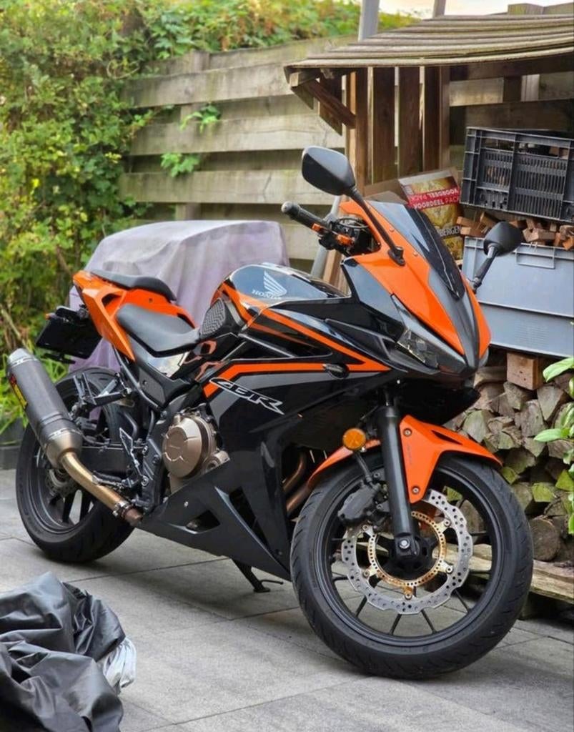 Honda cbr500r /35 kw /akrapovic /bj 2018/handvatverwarming, 2 cilinders, Minimaal motorrijbewijs A2, 459 cc, Sportuitlaat