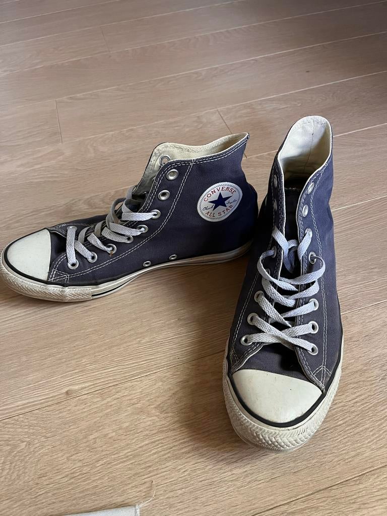 Navy blauwe Converse All Star sneakers - Gedragen, Ophalen of Verzenden, Gedragen, Blauw, Sneakers of Gympen