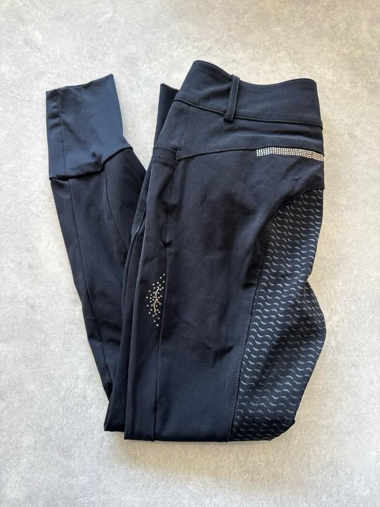 Animo rijbroek full grip zwart 38, Dieren en Toebehoren, Dressuur, Zo goed als nieuw, Dames, Onderkleding