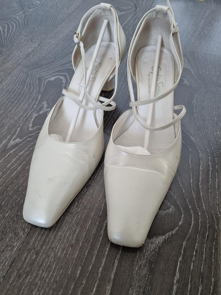 Sofie Sposa maat 40,5 ivoor, Wit, Schoenen, Ophalen of Verzenden, Gedragen