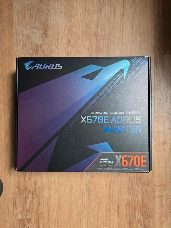 Gigabyte X670E AORUS MASTER Moederbord, Computers en Software, Moederborden, Zo goed als nieuw, AMD, DDR5, Ophalen