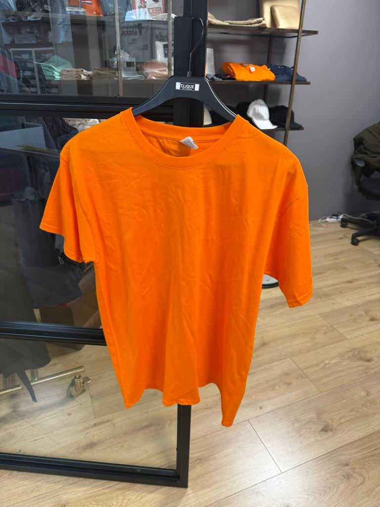 Oranje Fruit of the Loom T-shirt, maat L-XL-XXL koningsdag, Ophalen of Verzenden, Nieuw, Maat 52/54 (L), Oranje