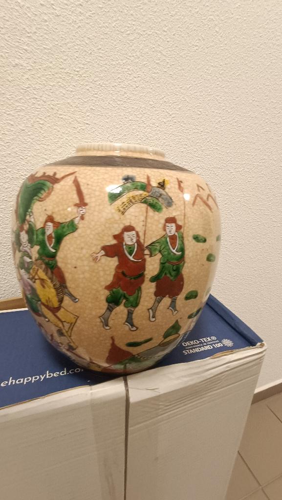 Oude chinese (gember) pot, Ophalen