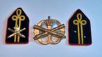 Setje artillerie opleiding KMS, Ophalen of Verzenden, Landmacht, Nederland, Embleem of Badge