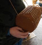 Traditioneel percussie instrument Africa trommel dierenhuid, Muziek en Instrumenten, Percussie, Ophalen of Verzenden, Zo goed als nieuw