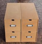 2 Ikea houten ladenkasten archiefkasten, Ophalen of Verzenden, Gebruikt