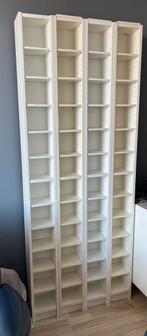 Vier Cd kasten in wit en licht creme., Ophalen of Verzenden, Zo goed als nieuw, Hout, Cd's