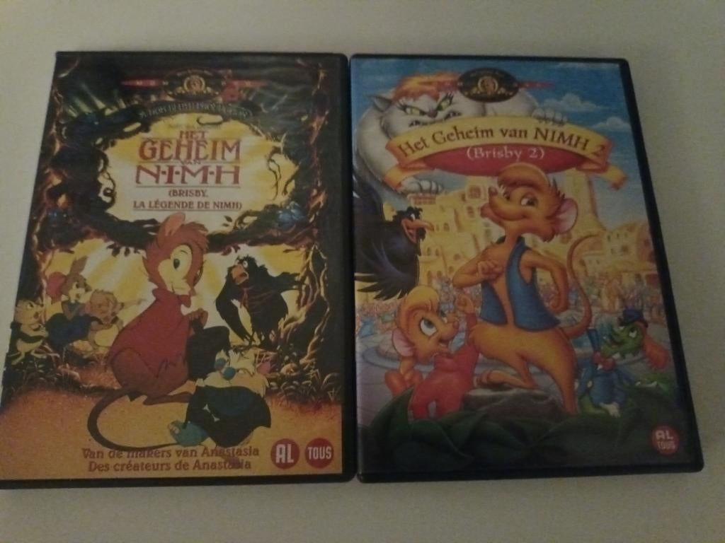 Dvd Het Geheim van Nimh 1 en 2, Alle leeftijden, Ophalen of Verzenden, Zo goed als nieuw, Europees