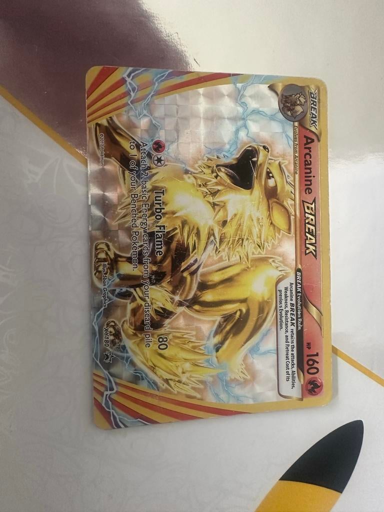 Pokémon Arcanine BREAK kaart, Ophalen of Verzenden, Gebruikt, Losse kaart, Foil