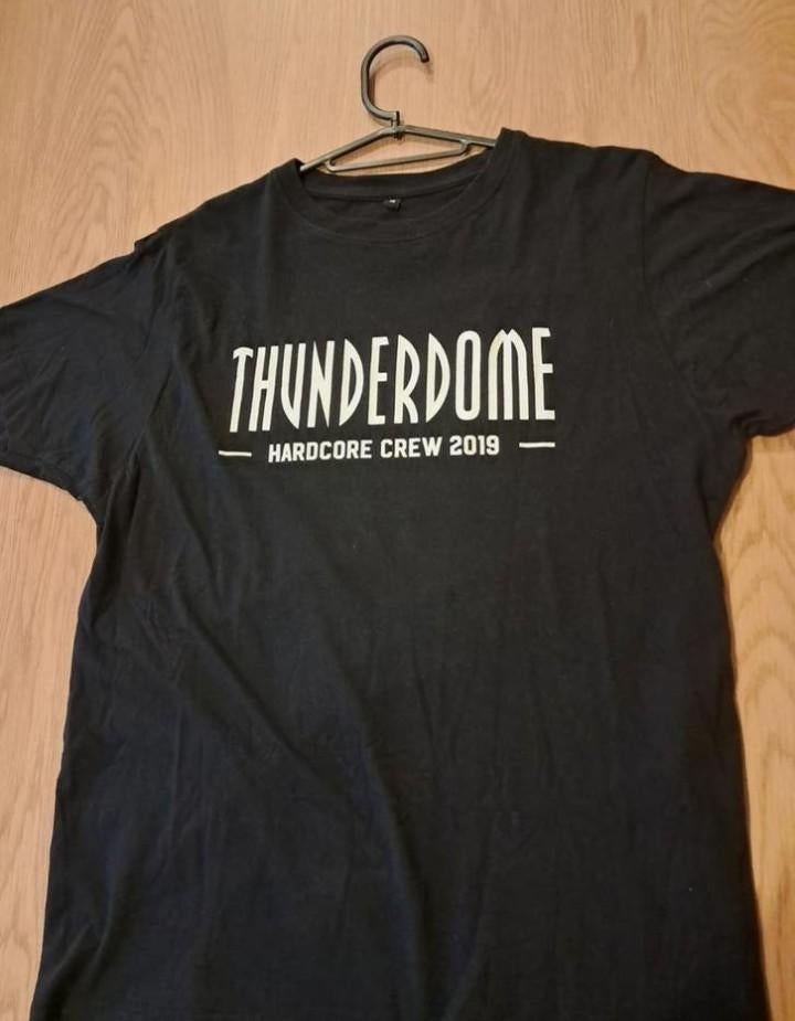 Thunderdome hardcore crew T-shirt, Ophalen of Verzenden, Zo goed als nieuw, Maat 52/54 (L), Zwart