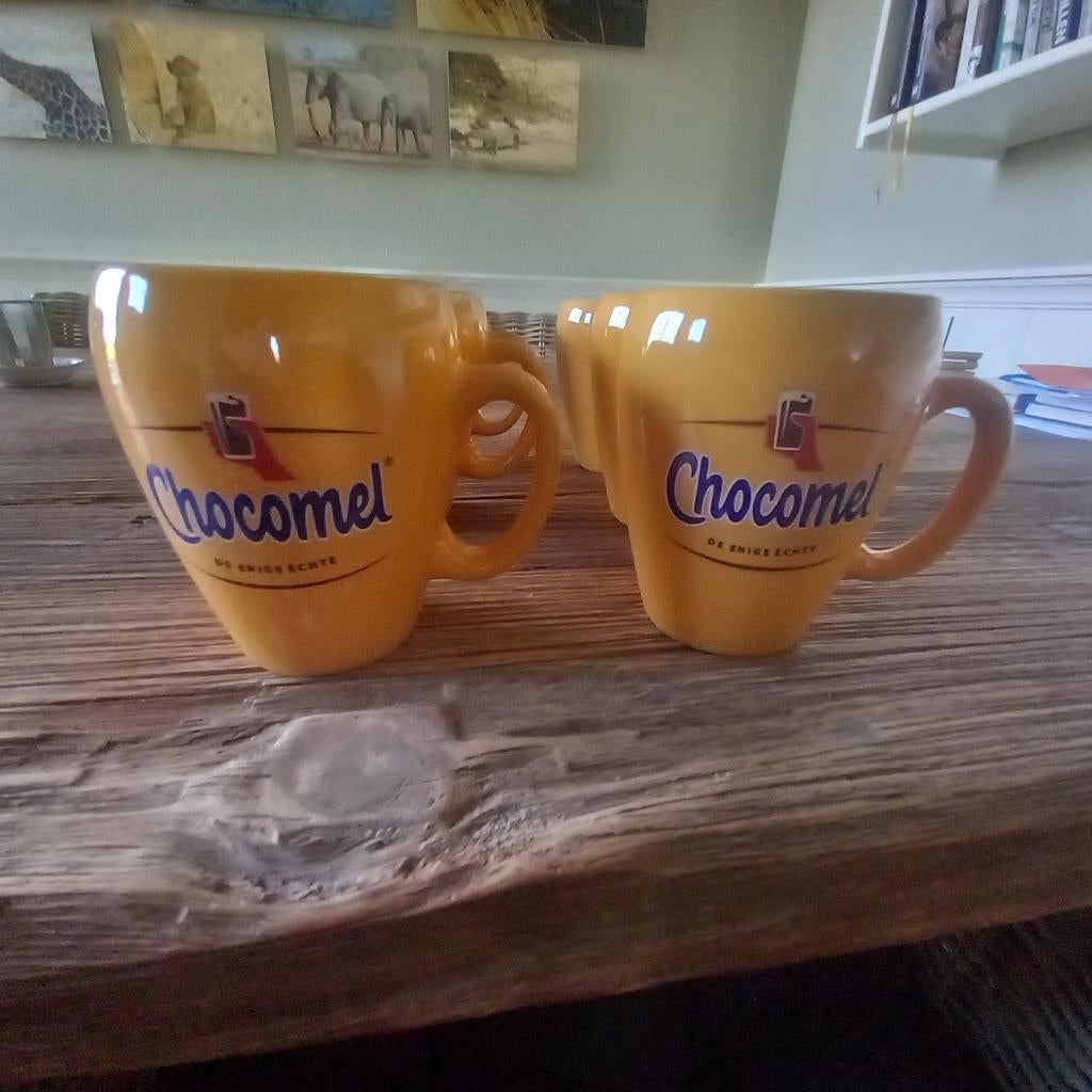 Chocomelk bekers, nieuw, 2 of 6, Keramiek, Nieuw, Ophalen of Verzenden, Overige stijlen