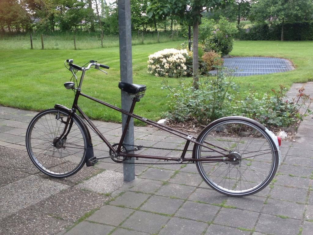 Originele antiek batavus tandem, 55 cm of meer, Ophalen, Zo goed als nieuw, Minder dan 10 versnellingen