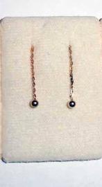 Oorbellen Doortrek oorbellen met balletjes doublé, Overige materialen, Nieuw, Ophalen of Verzenden, Knopjes of Stekers