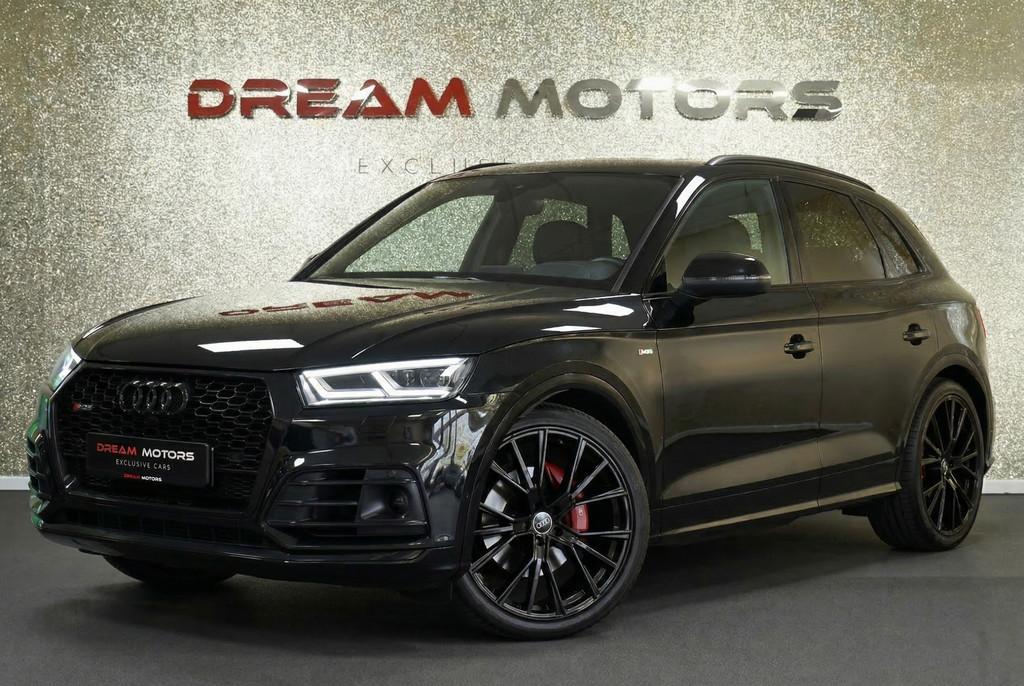 Audi SQ5 3.0 TFSI Quattro S-Line 354pk | LUCHTVERING | STOEL, Auto's, Audi, Automaat, Gebruikt, Zwart, 2995 cc