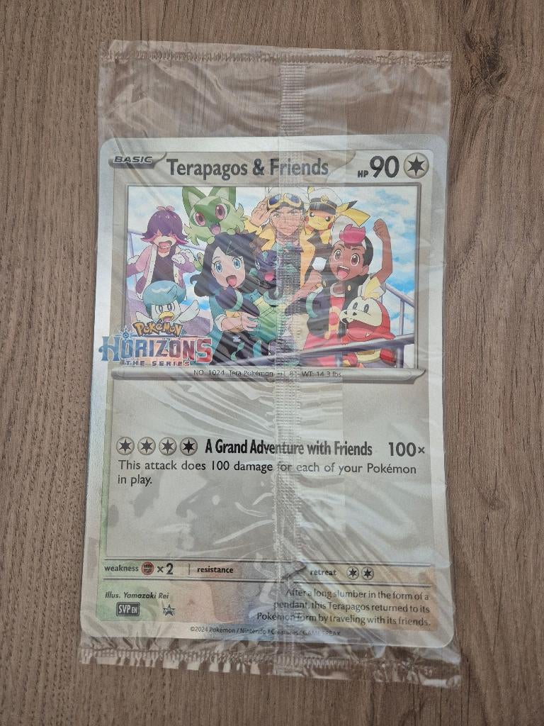 Pokémon Terapagos & Friends SVP Oversized Promo - sealed, Ophalen of Verzenden, Nieuw, Losse kaart, Foil