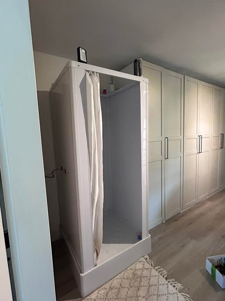 Nooddouche kabine 90x90 - Nette staat, Ophalen, Gebruikt, Douche