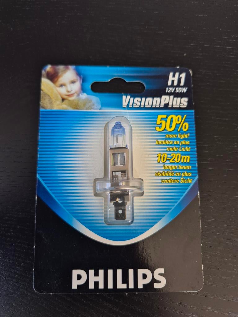 Philips H1 VisionPlus Koplamp, Ophalen of Verzenden, Nieuw