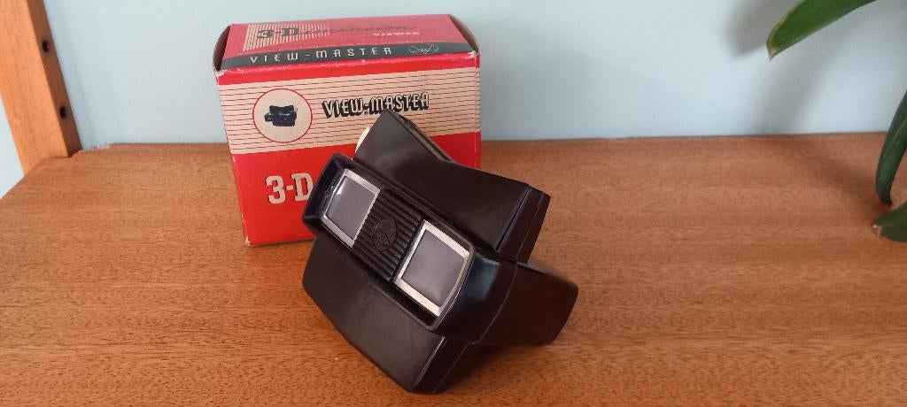 Vintage Bakelieten View-Master kijker met originele doos, Verzenden, Gebruikt