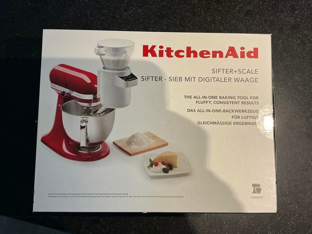 KitchenAid zeef- weegschaal / sifter-scale NIEUW, 4 liter of meer, Nieuw, 3 snelheden of meer, Ophalen of Verzenden