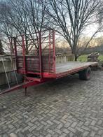 Balen wagen platte wagen., Zakelijke goederen, Agrarisch | Werktuigen, Ophalen of Verzenden, Transport