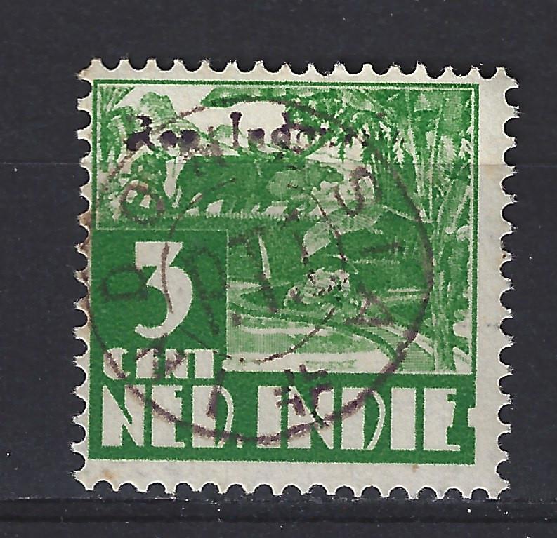 Sumatra opdruk PTT INDONESIA 221/211 op 18 JAPANSE BEZETTING, Ophalen of Verzenden, Postfris, Nederlands-Indië