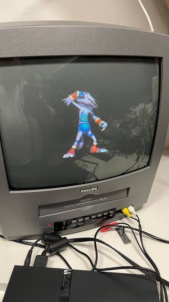 Philips CRT TV met ingebouwde videorecorder, Audio, Tv en Foto, Ophalen of Verzenden, Zo goed als nieuw, 40 tot 60 cm, Philips