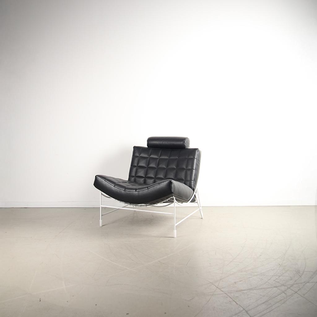 1x Leolux Volare Fauteuil  Zwart Leer, Huis en Inrichting, Fauteuils, Niet ingevuld, Niet ingevuld, Ophalen of Verzenden, Zo goed als nieuw