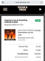 Suzan en Freek 1 ticket staanplaats 24 mei, Tickets en Kaartjes, Eén persoon, Mei
