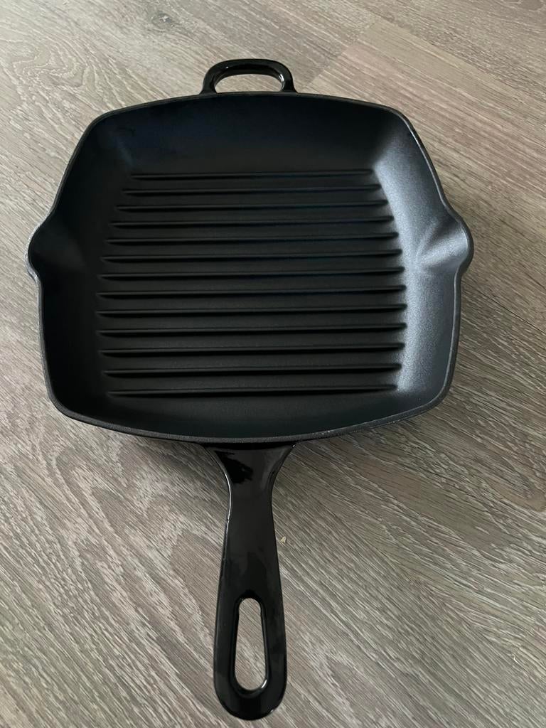 Royal van Kempen & begeer gietijzer grillpan, Ophalen of Verzenden, Zo goed als nieuw, Gietijzer, Koekenpan of Braadpan
