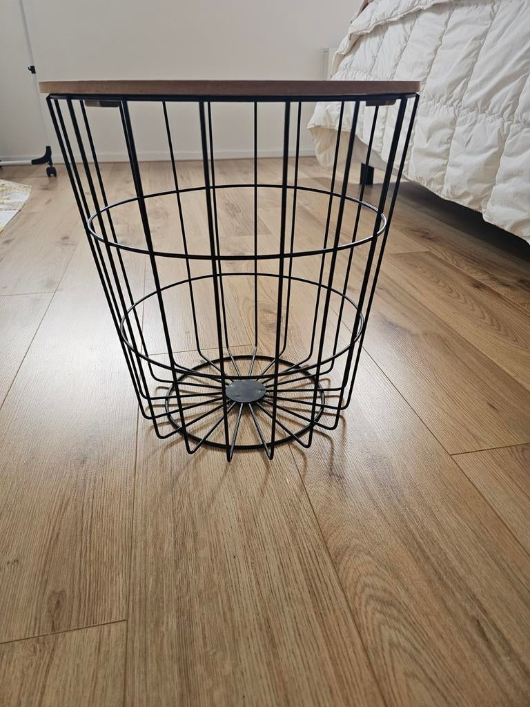 Opberg mand, Huis en Inrichting, Woonaccessoires | Schalen en Manden, Ophalen, Zo goed als nieuw, Rond, Riet