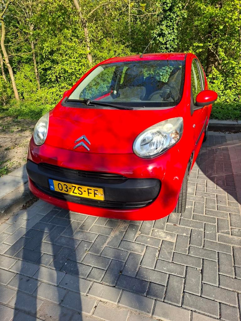 Citroën C1 1.0 3-DRS 2008 Rood, Auto's, Citroën, Particulier, C1, Airbags, Airconditioning, Boordcomputer, Centrale vergrendeling