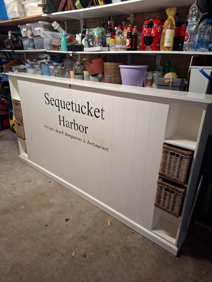 Riviera Maison Hoofdbord 237x120 cm, Huis en Inrichting, Slaapkamer | Bedden, Gebruikt, Overige maten, Hout, Wit, Ophalen