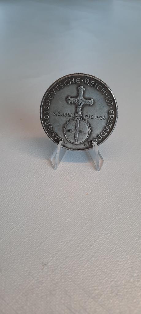 Medaille annexatie Oostenrijk 1938, Ophalen of Verzenden, Overige soorten, Overige gebieden, Lintje, Medaille of Wings