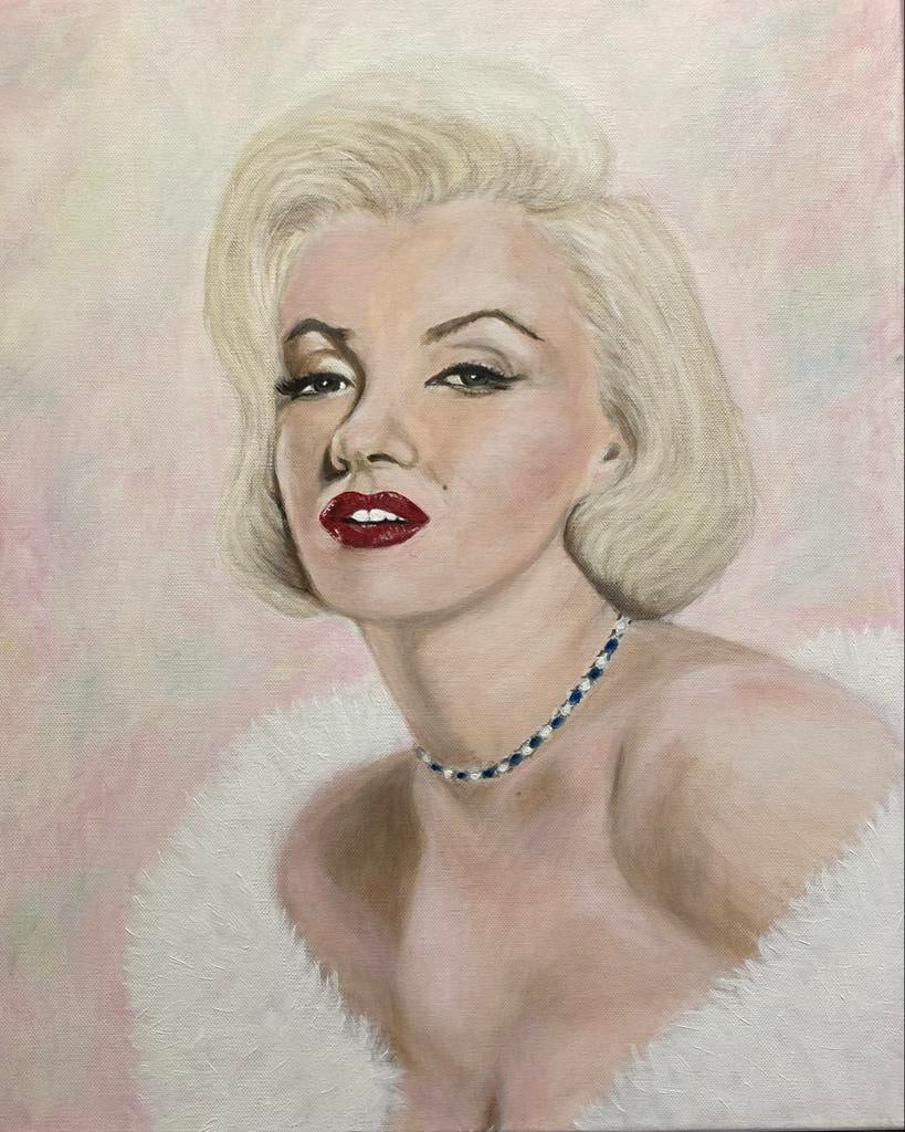 Marilyn Monroe Schilderij - Acryl op Katoen (50x60 cm), Ophalen