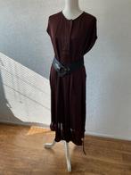 Jurk H&M L-xl satijn, H&M, Bruin, Maat 42/44 (L), Ophalen of Verzenden