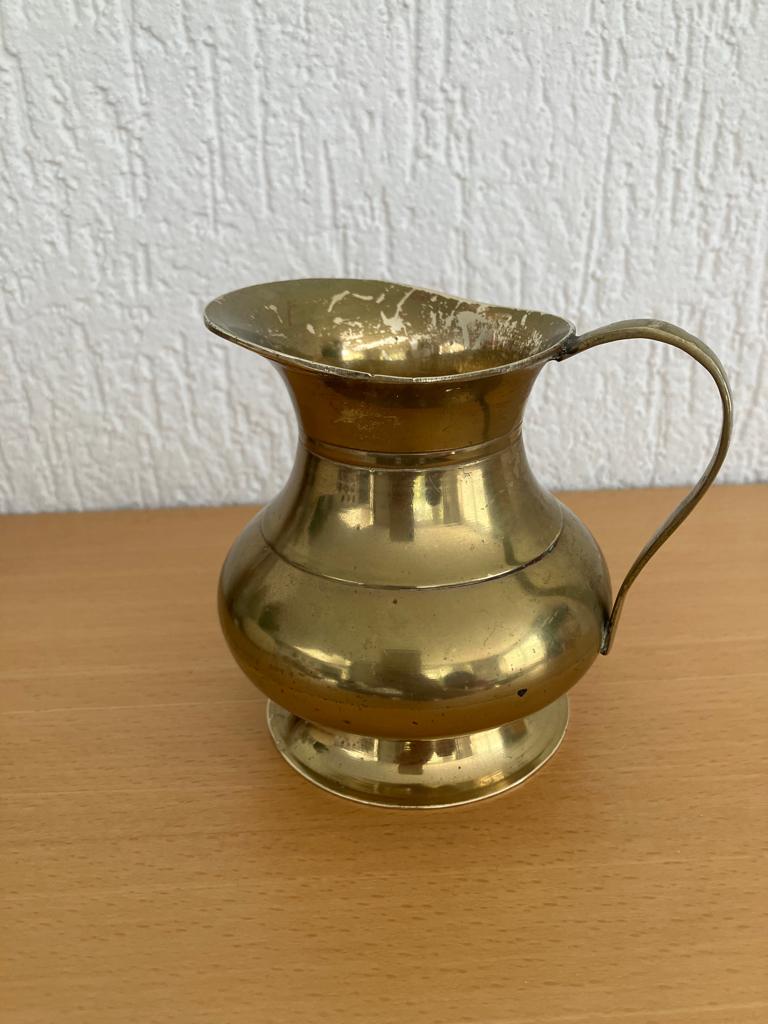 Koperkleurig Schenkkannetje met oor, Ophalen of Verzenden