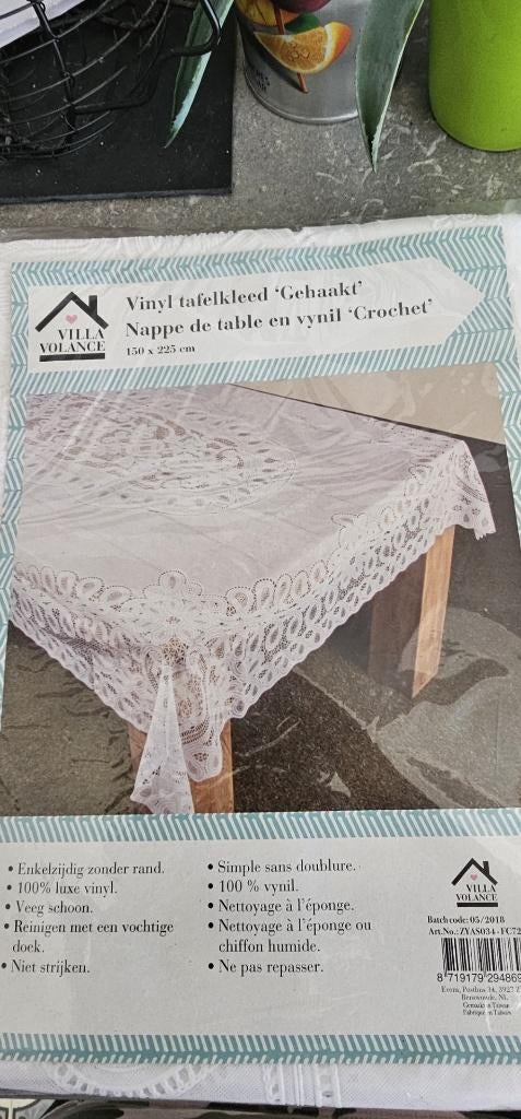 Tuintafelkleed vinyl, Ophalen of Verzenden, Nieuw