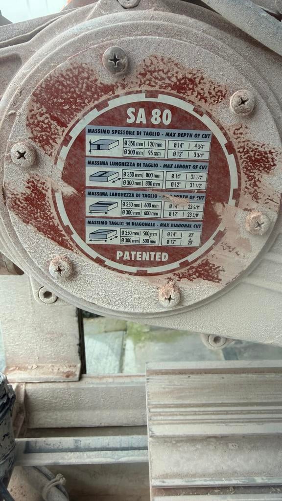 Raimondi SA 80 zaagtafel, Doe-het-zelf en Verbouw, Gereedschap | Zaagmachines, Ophalen of Verzenden, Gebruikt, Cirkelzaag, 70 mm of meer