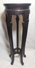 Antieke Chinese Plantentafel / Vaas Hocker - Marmer Inleg, Ophalen of Verzenden