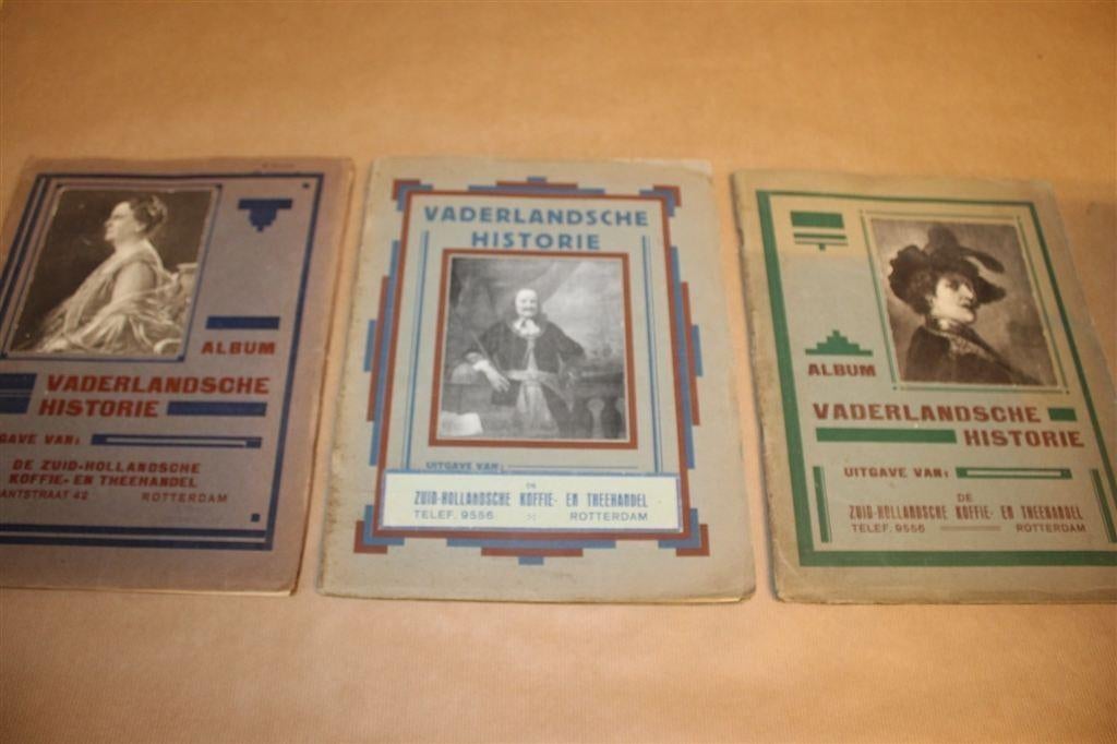 Vaderlandsche Historie — 3 Complete Plaatjesalbums 1927, Boeken, Ophalen of Verzenden, Gelezen