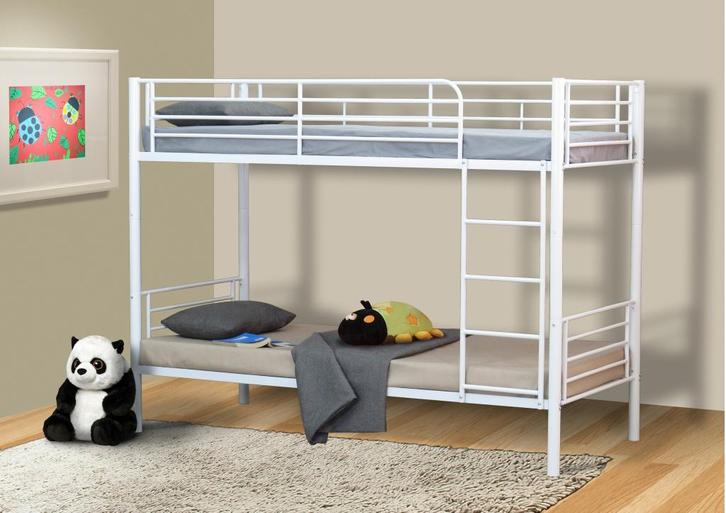 Lucas stapelbed - 90x200 - Wit, Huis en Inrichting, Slaapkamer | Bedden, Nieuw, Ophalen of Verzenden