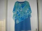 Gelegenheids jurkje, Blauw, Maat 42/44 (L), Ophalen of Verzenden, Zo goed als nieuw