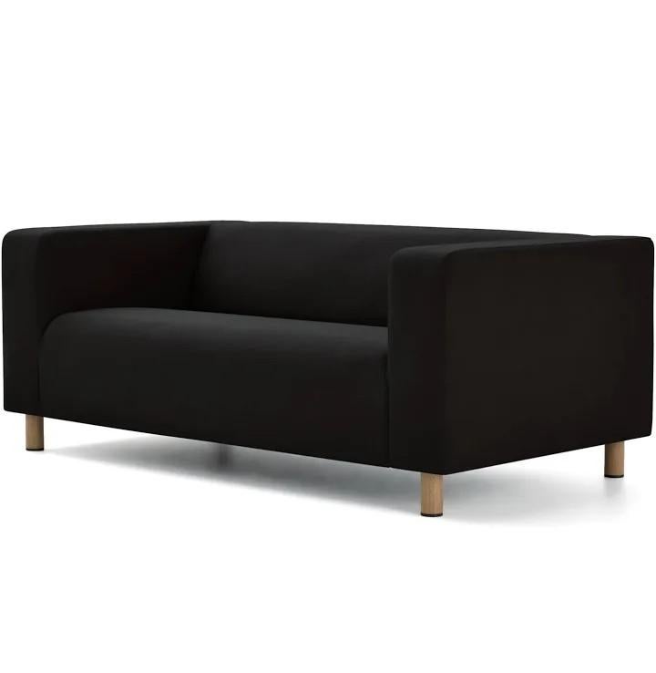 IKEA KLIPPAN hoes 2-zitsbank zwart, Ophalen of Verzenden