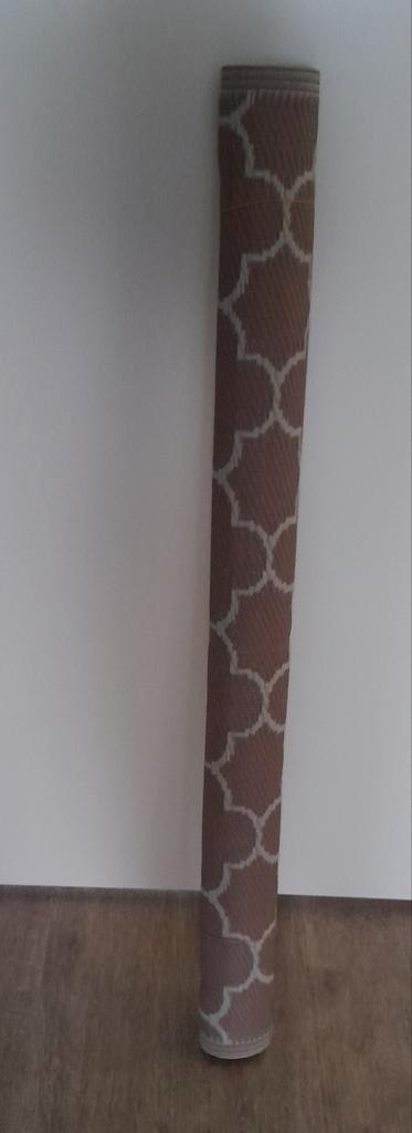 Beige/wit buitenkleed 120x180 cm, Tuin en Terras, Hand-tuingereedschap, Ophalen