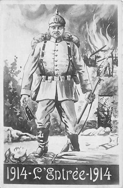 W981 Mobilisatie 1914 L'Entree 1914, Verzamelen, Ophalen of Verzenden, Voor 1920, Gelopen, Zuid-Holland