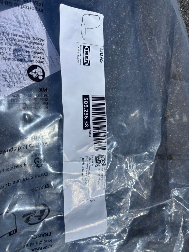 2 nieuwe IKEA LIDAS stoelen - Lichtblauw, Ophalen, Kunststof, Twee, Blauw