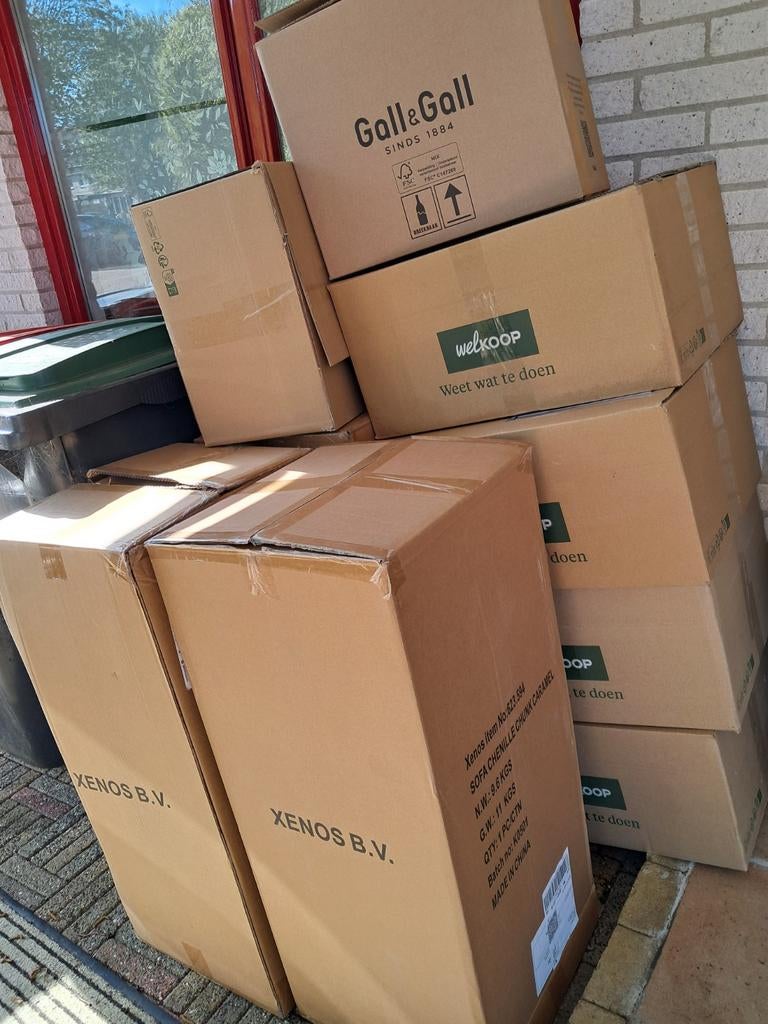 Lege dozen, Ophalen, Doos, 100 cm of meer, 60 cm of meer