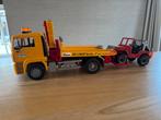 Bruder 02750 MAN TGA Takelwagen met Jeep + lichtmodule 02801, Ophalen, Zo goed als nieuw