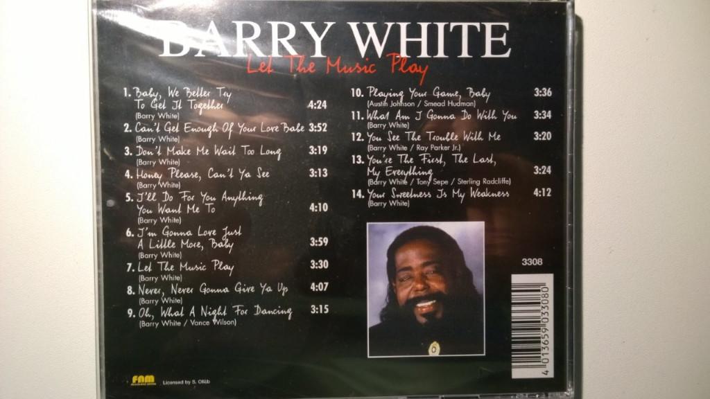 Barry White - Let The Music Play, Cd's en Dvd's, Ophalen of Verzenden, Zo goed als nieuw, Soul of Nu Soul